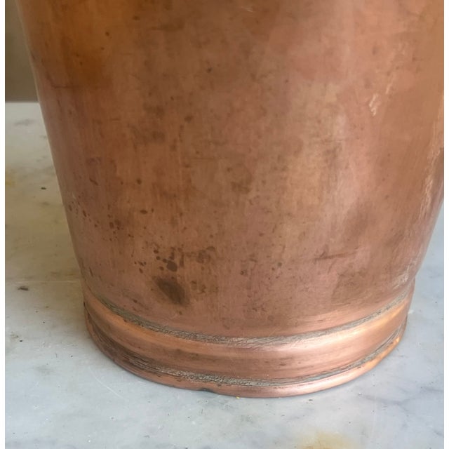 Antique French Copper Watering Can, 19th Century For Sale - Image 4 of 11