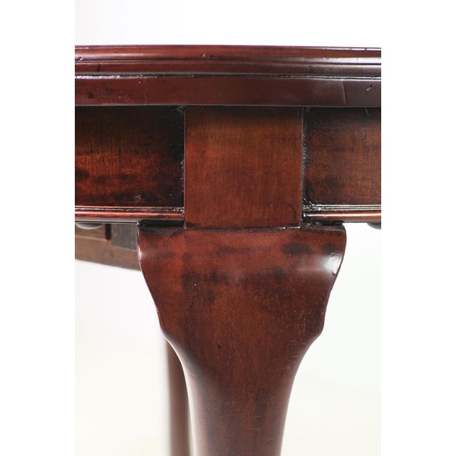 Brown Vintage 35 In. Round Mahogany Side Accent Table For Sale - Image 8 of 10