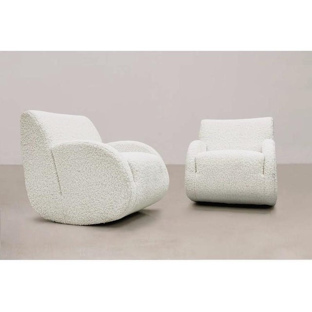 Modern Vladimir Kagan "Rock Star" Lounge Chairs - A Pair For Sale - Image 3 of 6