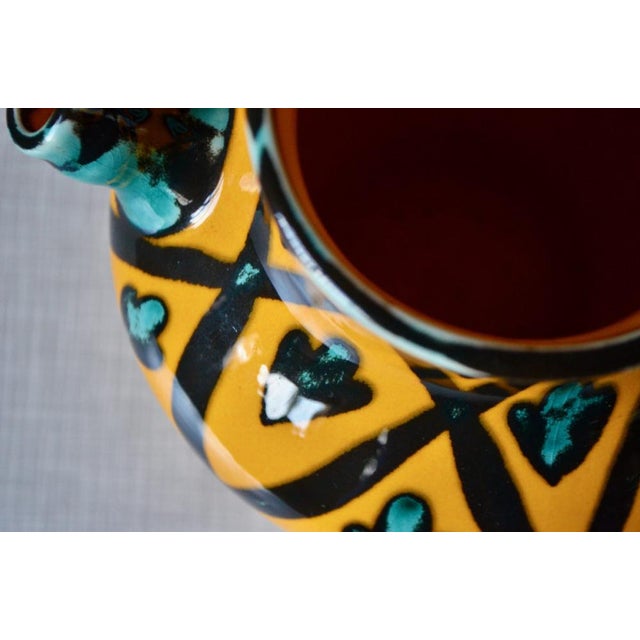 Vintage Colorful Jug from Saint Clément For Sale - Image 11 of 15
