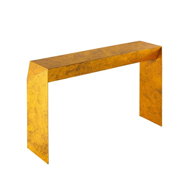 Gold Pasargad Home Katya Console Table - Gold For Sale - Image 8 of 8