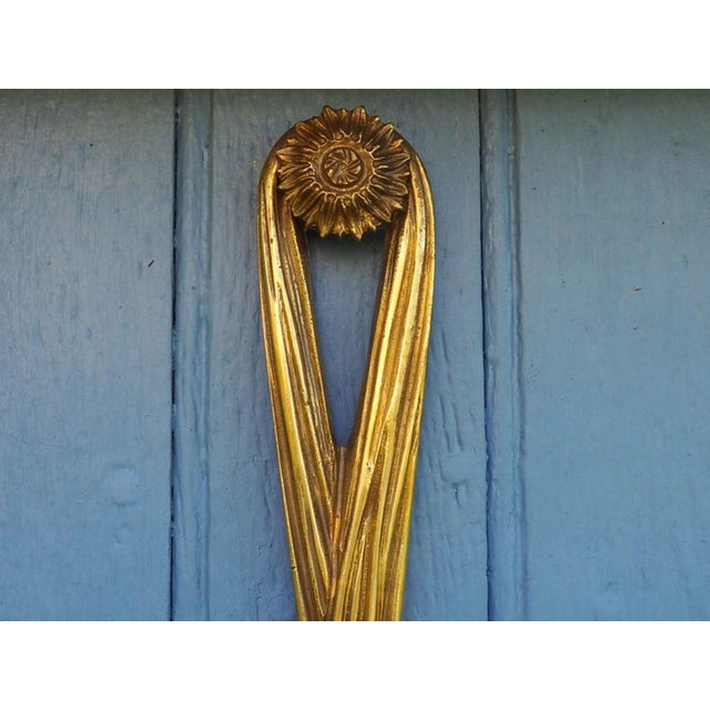 Large Antique Louis XVI Style Rope Tassel Wall Lights in Gilt Bronze, 1890s, Set of 2 For Sale - Image 15 of 18
