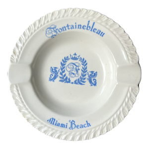 Mid 20th Century Fontainebleau Miami Beach Porcelain Ashtray – Flawless Condition