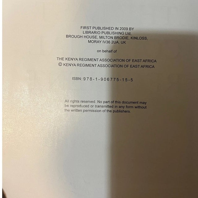 Up for sale is a beautifully preserved, highly collectible copy of The Last Colonial Regiment: The History of the Kenya...