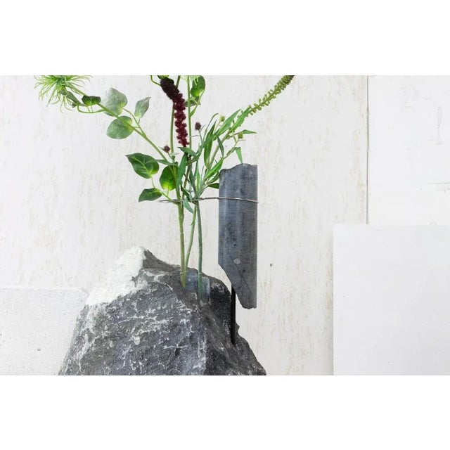 Not Yet Made - Made To Order Blue Stone Flower Vessel by Studio DO For Sale - Image 5 of 7