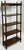 Ethan Allen Mid-Century Regency Style Carved Mahogany Faux Bamboo Etagere / Shelf / Book For Sale - Image 4 of 6