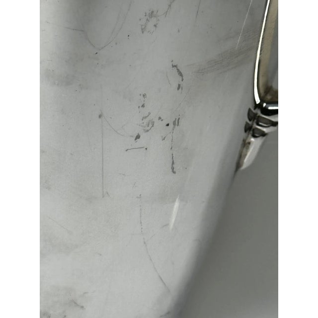 Art Deco 1930s English Silver Plate Mappin & Webb Art Deco Cocktail Shaker Designed by Keith Murray For Sale - Image 3 of 11