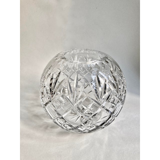 Vintage Cut Crystal Rose Bowl Vase Chairish