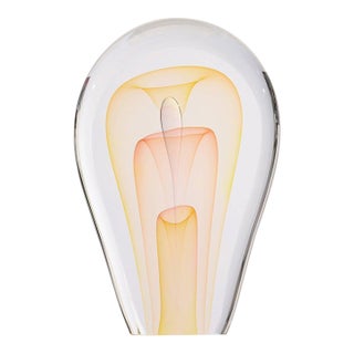 Late 20th Century Modern Art Glass Sculpture by Ed Nesteruk For Sale