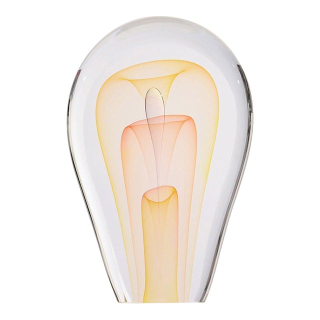 Late 20th Century Modern Art Glass Sculpture by Ed Nesteruk For Sale