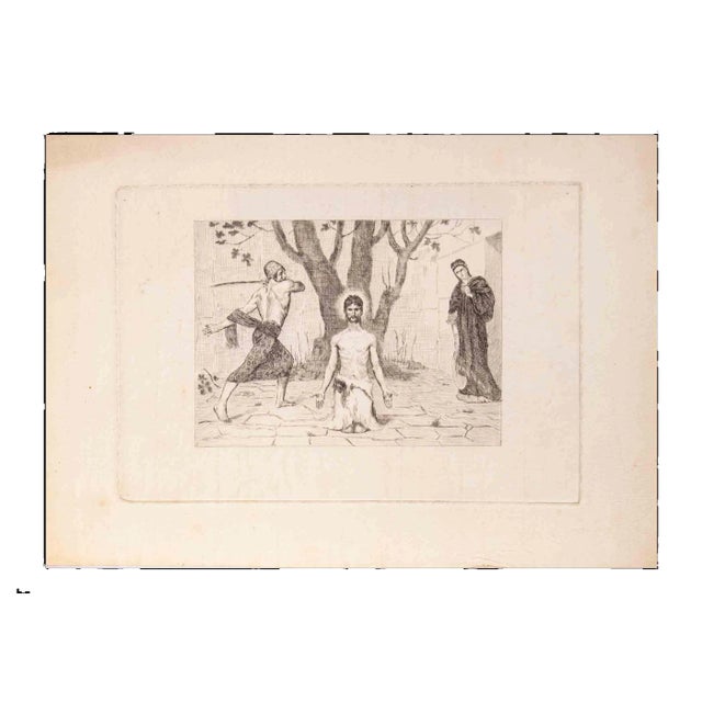 Pierre Puvis De Chavannes, Saint Jean Le Baptiste, Etching, Late 19th-Century For Sale