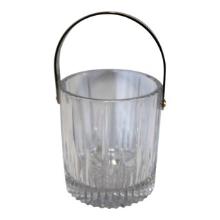 Vintage Crystal Saint Louis- Style French Ice Bucket For Sale