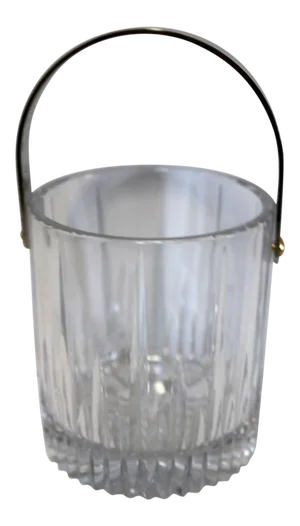 Vintage Crystal Saint Louis- Style French Ice Bucket