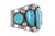 Native American Vintage Native American Turquoise/sterling Cuff Bracelet o For Sale - Image 3 of 6
