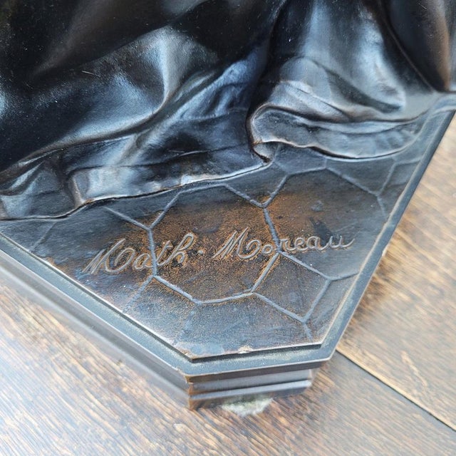 Metal Mathurin Moreau, Mary Stuart, 19th Century, Bronze For Sale - Image 7 of 15