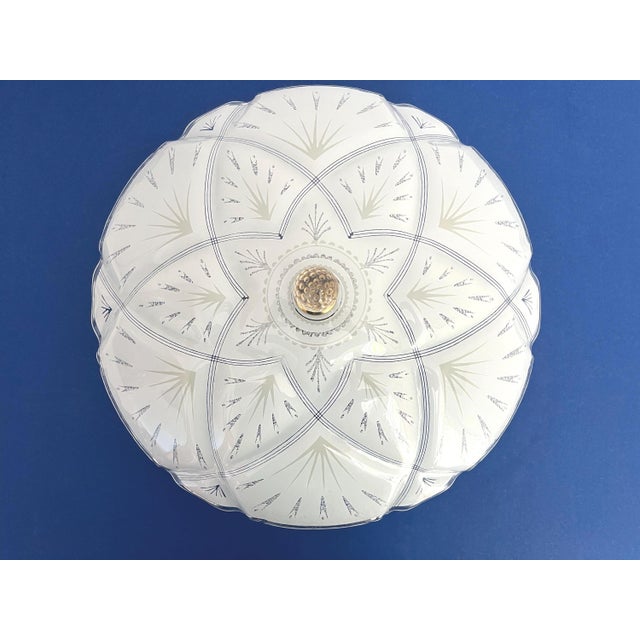 Moe Light 1960s Quilted Starburst Ceiling Light For Sale - Image 4 of 18