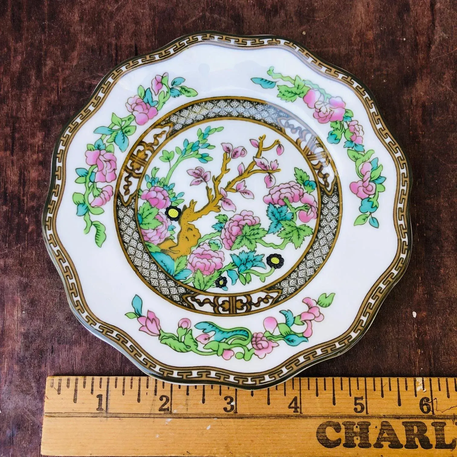 イギリス COALPORT インディアンツリー　アンティーク 5点セット 1970s Coalport 5-Piece Bone China Cup and Plate Set 