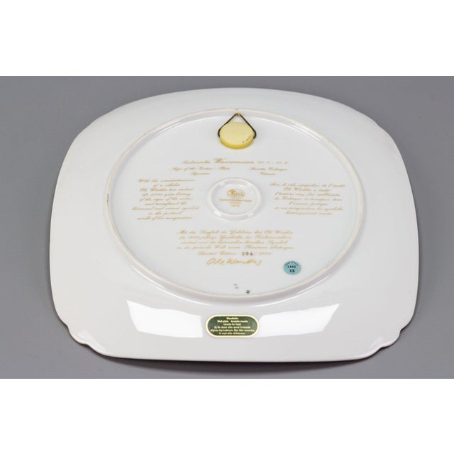 1970s Porcelain Aquarius Wall Plate by Ole Winther for Hutschenreuther For Sale - Image 13 of 18