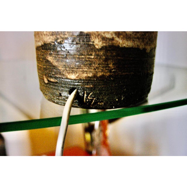 Beige Ceramic Lamp from Krosselbach, Germany, 1960 For Sale - Image 8 of 11