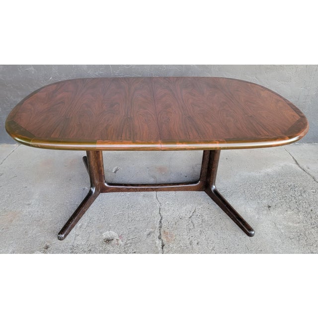 Rosewood Danish Modern Expanding Dining Table Niels Moller Attributed For Sale - Image 17 of 18