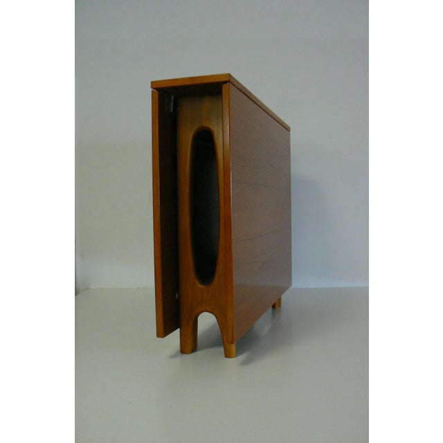 1960s Vintage Folding Teak Dining Table by Bendt Winge for Kleppe Møbelfabrikk, 1960s For Sale - Image 5 of 13