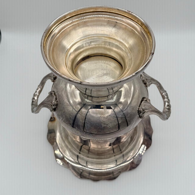 Vintage Gorham Heritage Silverplate Trophy Vase / Wine Cooler For Sale In Richmond - Image 6 of 7