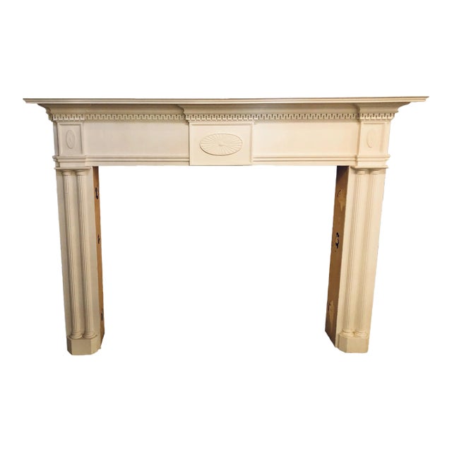 Monumental Hand Carved Neoclassical Fire Place Surrounds For Sale