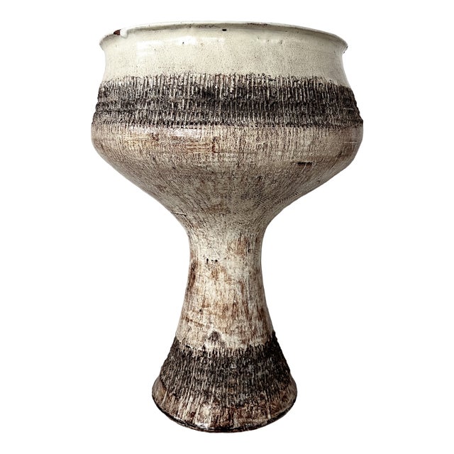 Vintage Ceramic Flowerpot by Magda Szemlér, 1970s For Sale