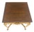 Late 20th Century Italian Carved Scallops Decorated 25" Square Cherry Top Sid End Occasional Table For Sale - Image 5 of 9