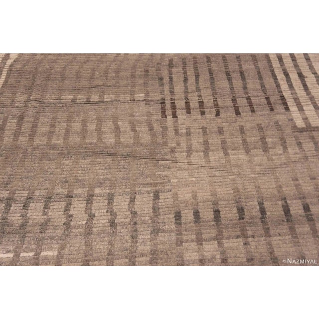 Tribal Nazmiyal Collection Neutral Earthy Tribal Geometric Area Modern Rug For Sale - Image 3 of 6