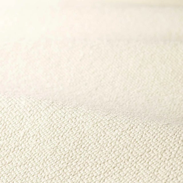 Zoffany Boucle Fabric in Perfect White - a Sample For Sale