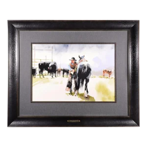 Don Weller "Carter & the Black" Watercolor Painting