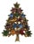 Vintage Pakula Christmas Tree Pin Multicolor Rhinestones For Sale