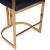 Clarence Faux Leather 25" Counter Stool, Gold For Sale In Chicago - Image 6 of 7