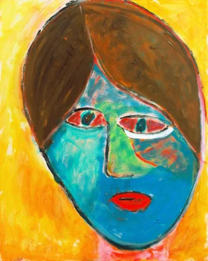'Camille 6' by Anthony McNaught, Fauve Figural of Young Woman, California Post Impressionist Oil