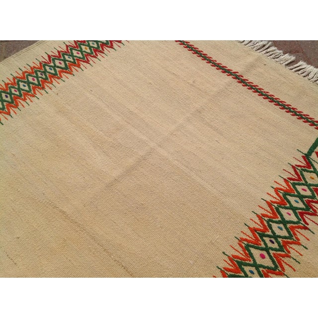 Vintage Turkish Kilim Rug - 4′3″ × 6′4″ For Sale - Image 4 of 8