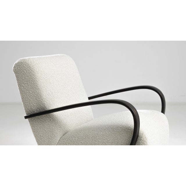Mid 20th Century 1950s Czech Wooden Armchair by J. Halabala For Sale - Image 5 of 7