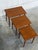 Mid-Century Modern Teak Nesting Tables Set of 3 Vintage Danish Mid-Century Modern 1960s For Sale - Image 3 of 11