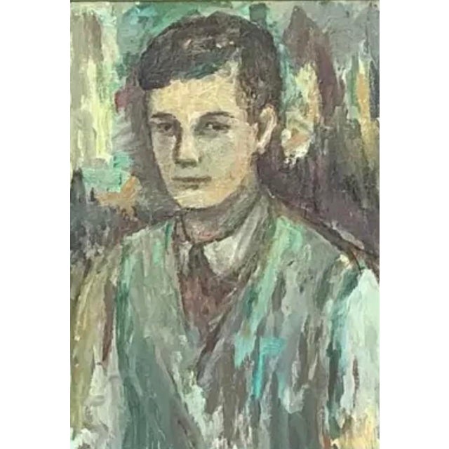 Vintage Framed Portrait Oil Painting For Sale - Image 12 of 12