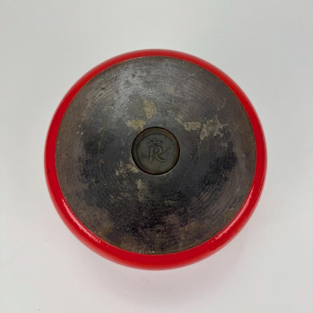 Red Enamel and Cast Iron Pot by Timo Sarpaneva for Rosenlew of Finland, 1960s For Sale - Image 10 of 11