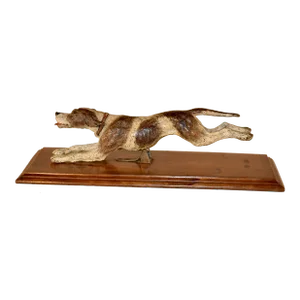 Austrian Bronze Dog Letter Clip, Circa 1900