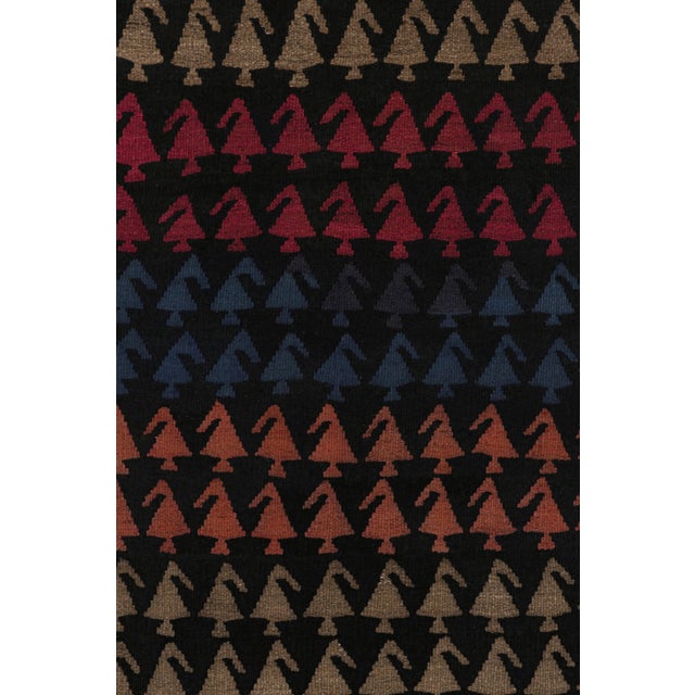 Tribal 1950s Vintage Persian Kilim in Polychromatic Patterns by Rug & Kilim For Sale - Image 3 of 7