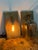 Metal Brass Plate + Mercury Glass Wall Sconces, Pair For Sale - Image 7 of 12