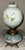 Antique Victorian Electrified "Gone With the Wind" Hurricane Lamp With Hand-Painted Floral Globe, C. 1895 For Sale - Image 12 of 12