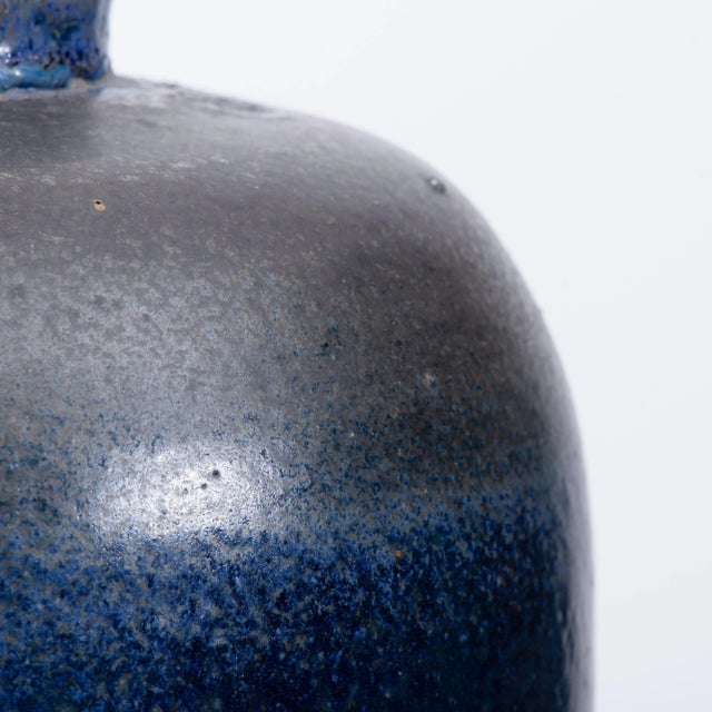 Large Ceramic Table Lamp with Silk Lampshade, 1960s For Sale - Image 11 of 18