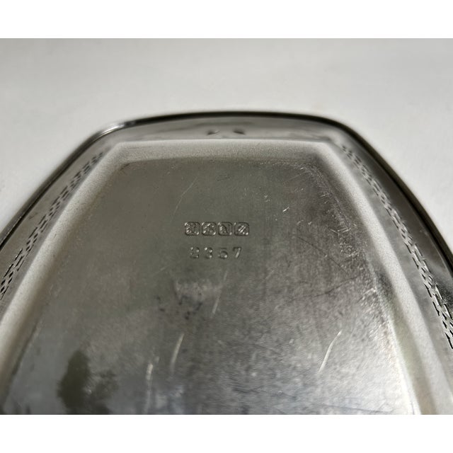 Reticulated Silver Plate Serving Bowl, C. 1940 For Sale - Image 15 of 16