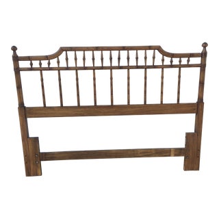 Vintage Thomasville Faux Bamboo Queen Headboard For Sale