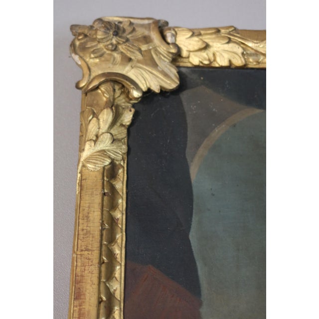 Large Louis XV Trumeau Mirror, 1700s For Sale - Image 11 of 16