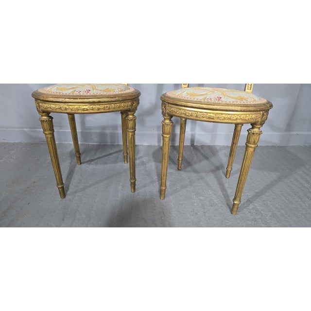French Boudoir Chairs, 1880, Set of 2 For Sale - Image 3 of 9