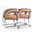 Mid-Century Modern Giotto Stoppino Style Mid Century Chrome and Leather Dining Chairs - Set of 4 For Sale - Image 3 of 10